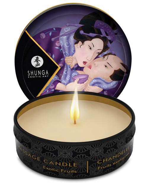 Shunga Libido Mini Candlelight Massage Candle - 1 oz Exotic Fruits - Temptations