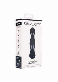 Simplicity ADELE deluxe vibrator massager - Black - Temptations