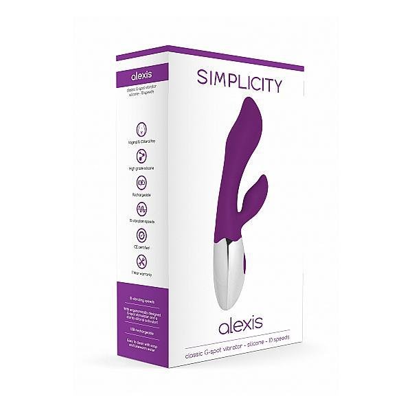 Simplicity Alexis Classic G - Spot Vibrator Purple - Temptations
