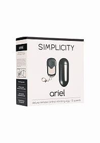 Simplicity ARIEL deluxe remote control vibrating egg - Black - Temptations