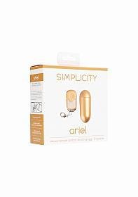 Simplicity ARIEL deluxe remote control vibrating egg - Gold - Temptations