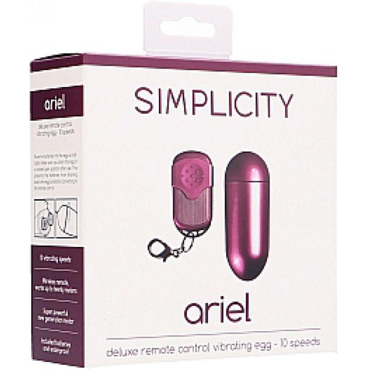 Simplicity Ariel Deluxe Remote Control Vibrating Egg - Purple - Temptations