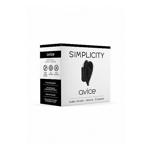 Simplicity Avice Bullet Vibrator Black - Temptations