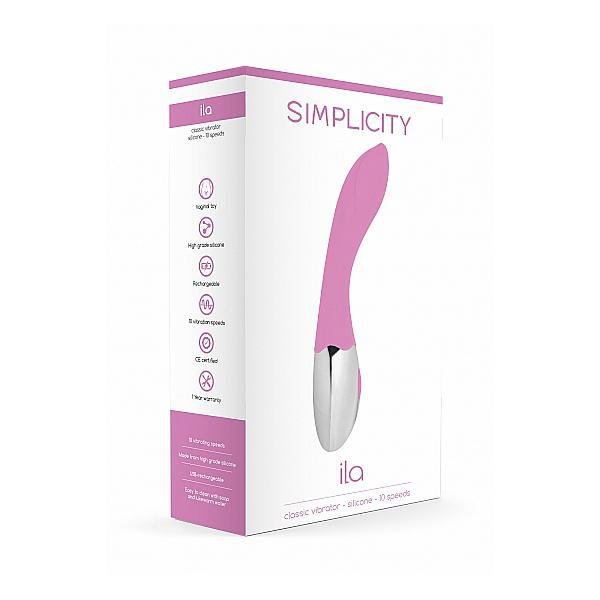 Simplicity Ila Classic Vibrator Pink - Temptations
