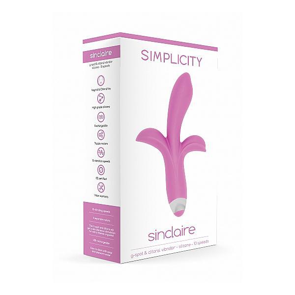 Simplicity Sinclaire G - Spot + Clitoral Vibrator Pink - Temptations