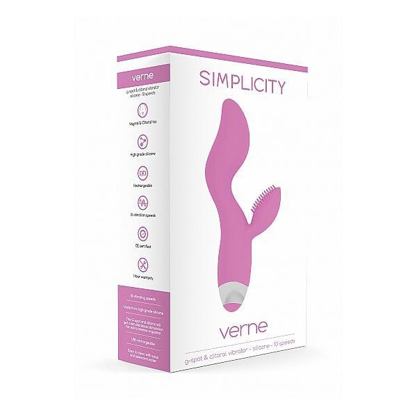 Simplicity Verne G - Spot & Clitoral Vibrator Pink - Temptations