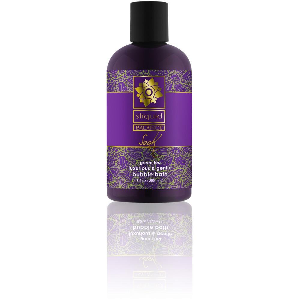 Sliquid Soak Bubble Bath Green Tea 8.5 oz. - Temptations