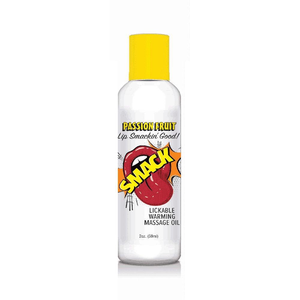Smack Lickable Massage Oil Passion Fruit 2 oz. - Temptations