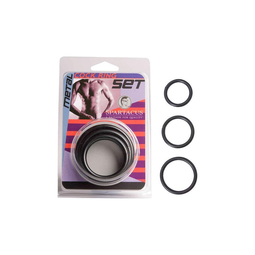 Steel C - Ring Set 1.25 1.75 2'' - Black - Temptations