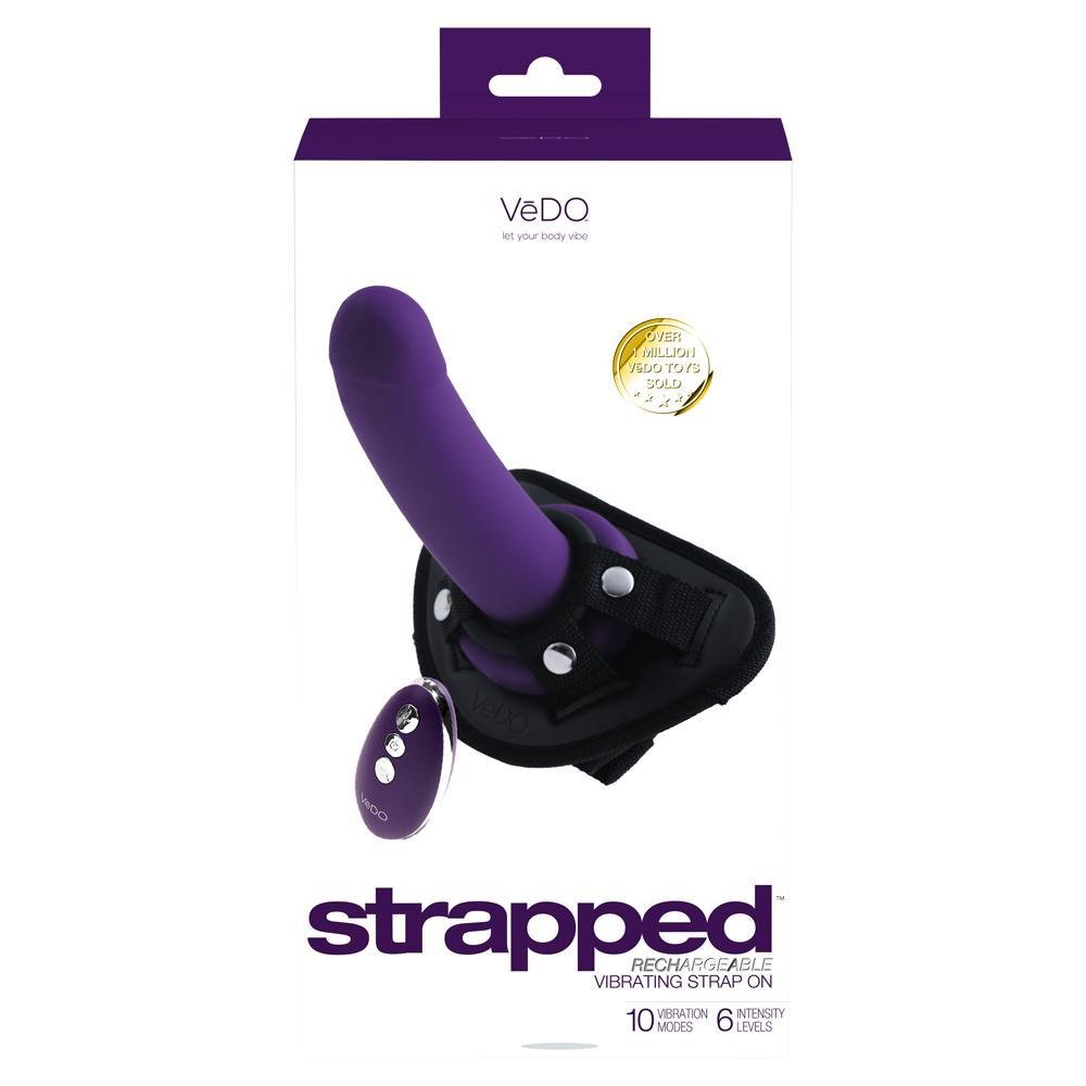 Strapped Rechargeable Vibrating Strap On Just - Temptations