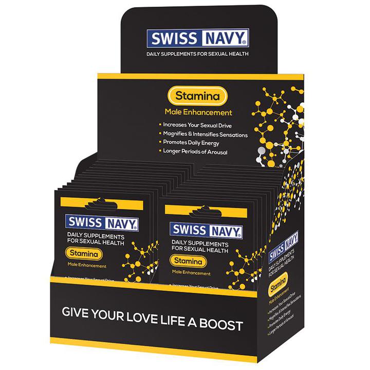 Swiss Navy Stamina Display Of 24 - Temptations