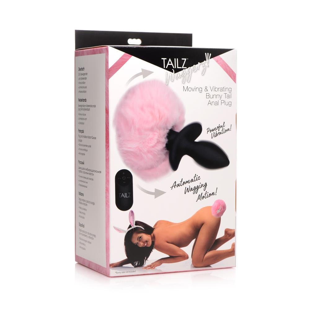Tailz Moving & Vibrating Bunny Tail Anal Plug W/ Remote - Temptations