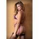 Tease Phoebe Mesh Paneled Bra And Panty - Temptations