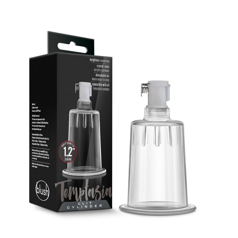 TEMPTASIA CLIT CYLINDER 1.2'' DIAMETER CLEAR - Temptations
