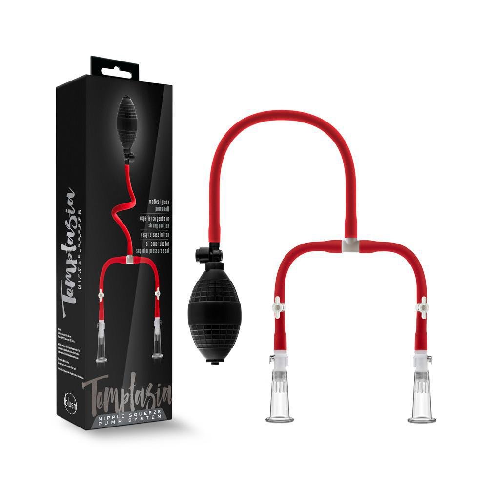 Temptasia Nipple Squeeze Pump System Black - Temptations