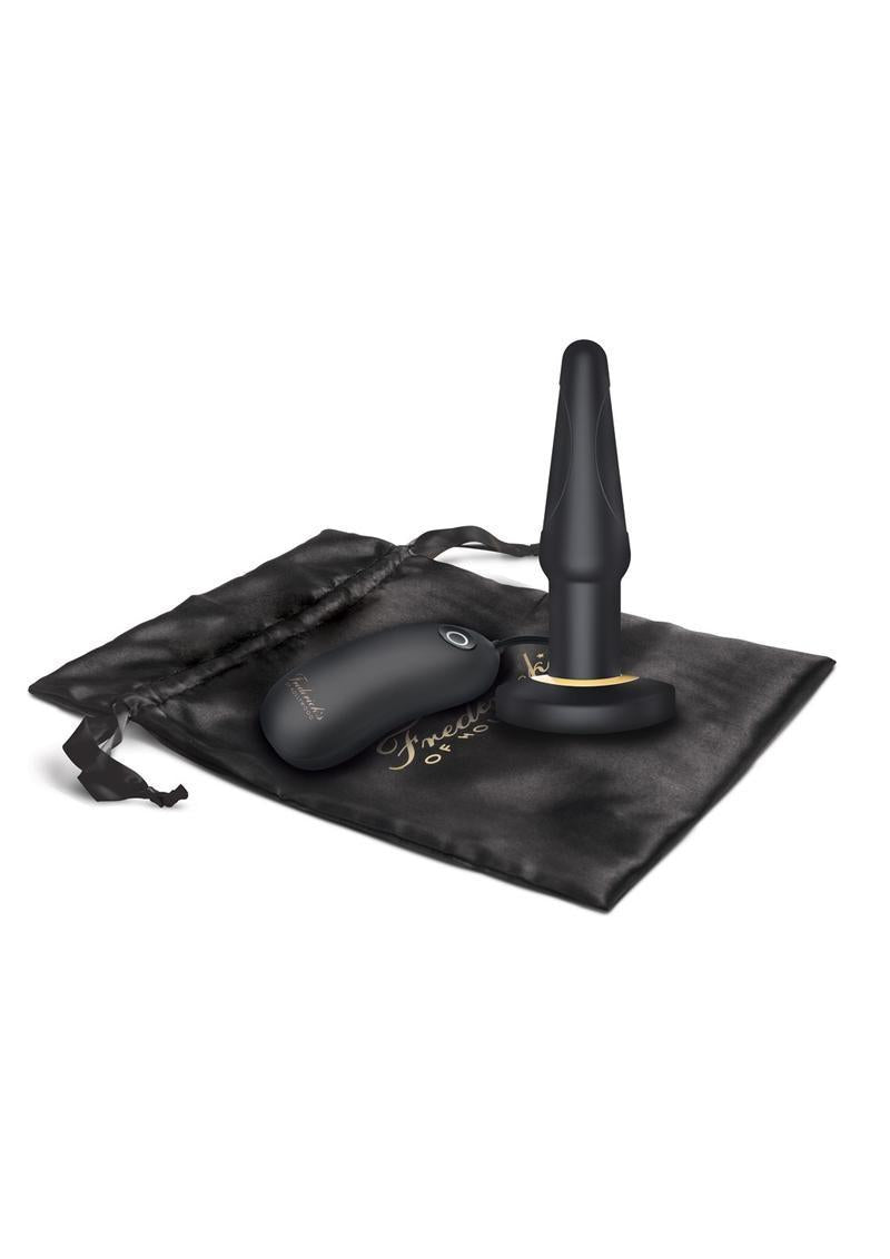 USB Rechargeable 6″ Dual Density Booty Plug - Black - Temptations