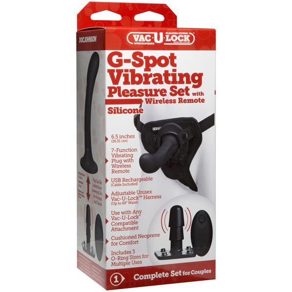 Vac - U - Lock G - Spot Pleasure Set Vibrating Black - Temptations