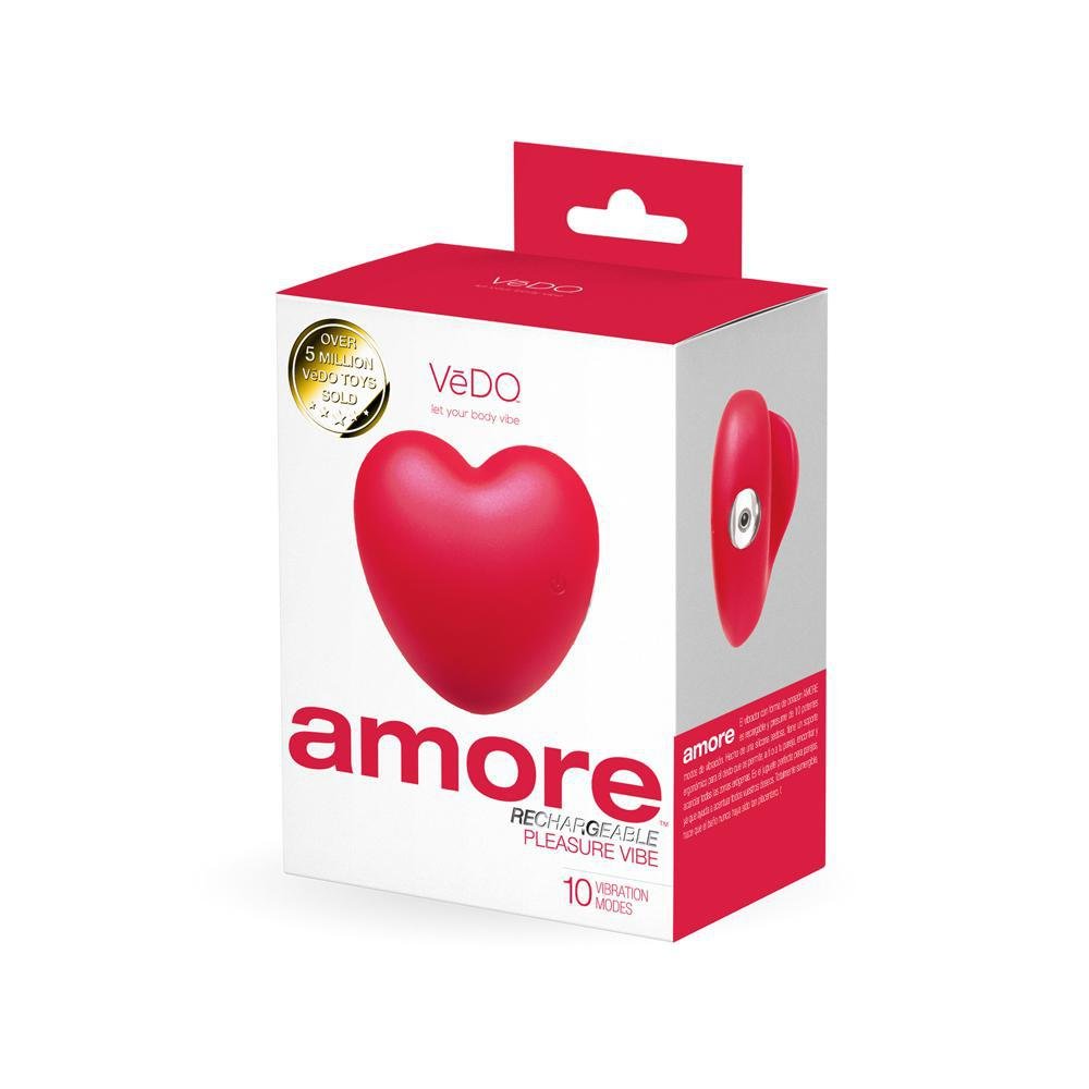 Vedo Amore Rechargeable Pleasure Vibe Red - Temptations