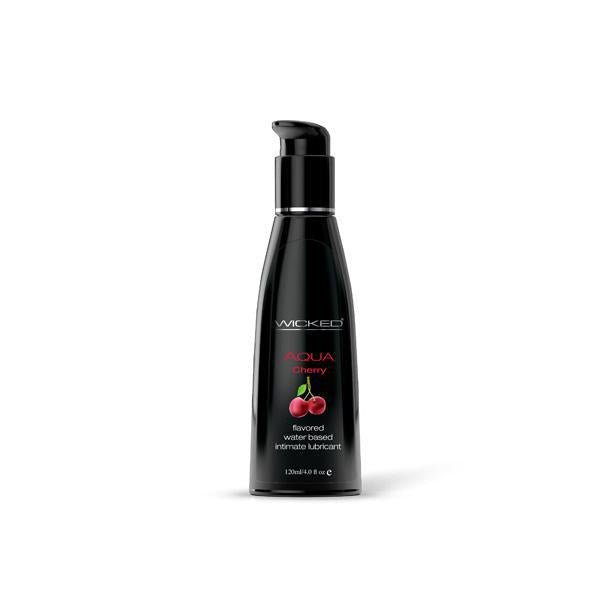 Wicked Sensual Care Aqua Waterbased Lubricant - 4 oz Cherry - Temptations