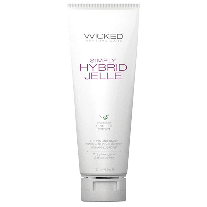Wicked Sensual Care Simply Hybrid Jelle Lubricant - 4 oz - Temptations
