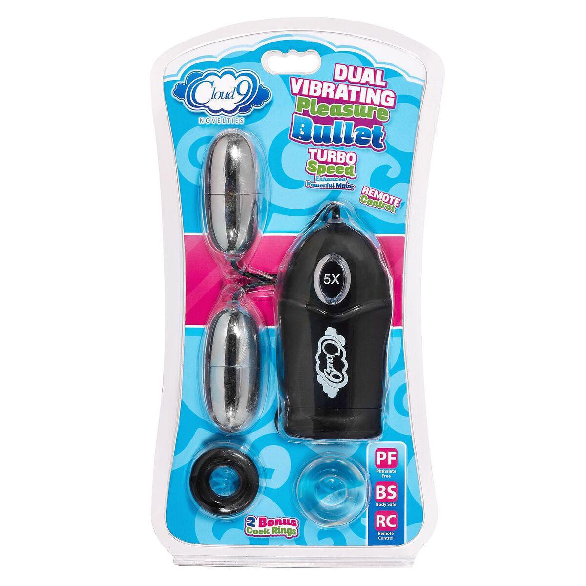 WTC DUAL EGG VIBRATOR BLACK - Temptations