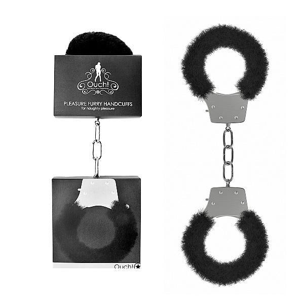 Ouch! Pleasure Handcuffs Furry Black