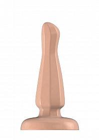 Buttplug - Rubber - 6 Inch - Model 3 - Flesh