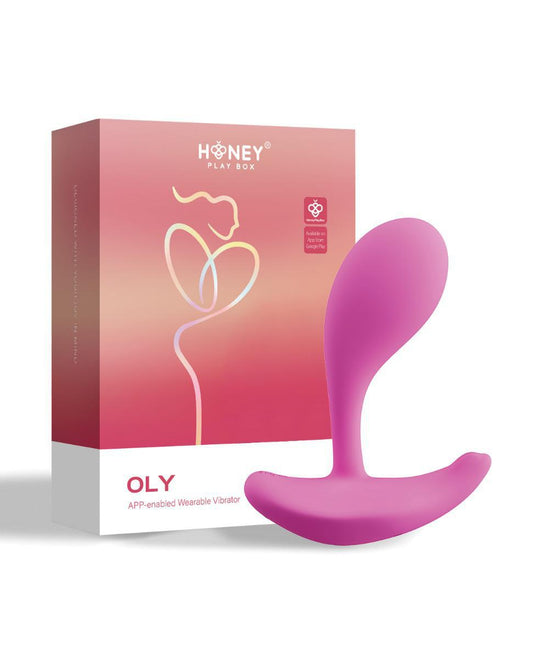 Oly App-Enabled Wearable Clit & G Spot Vibrator - Pale Pink