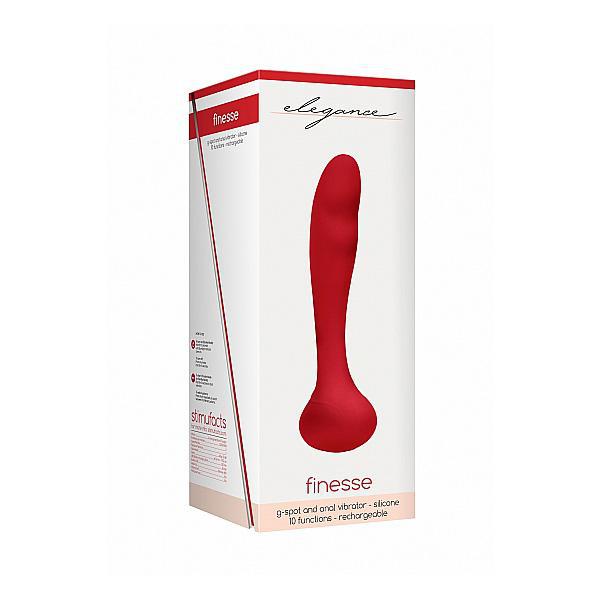 Elegance G-Spot And Prostate Vibrator Finesse Red