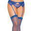 ROYAL BLUE SHEER THIGH HI