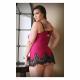 Curve Melanie Lace Trim Chemise & G-String