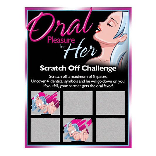 ORAL PLEASURE FOR HER SCRATCH OFF CHALLENGE