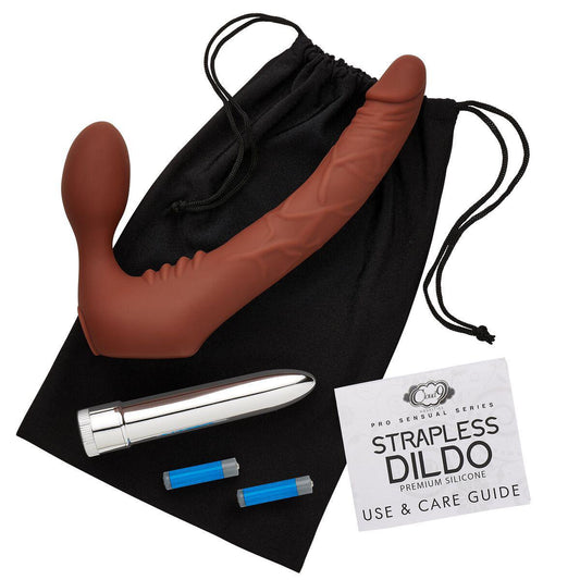 CLOUD 9 STRAPLESS DILDO BROWN