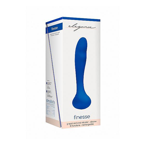 Elegance G-Spot And Prostate Vibrator Finesse Blue