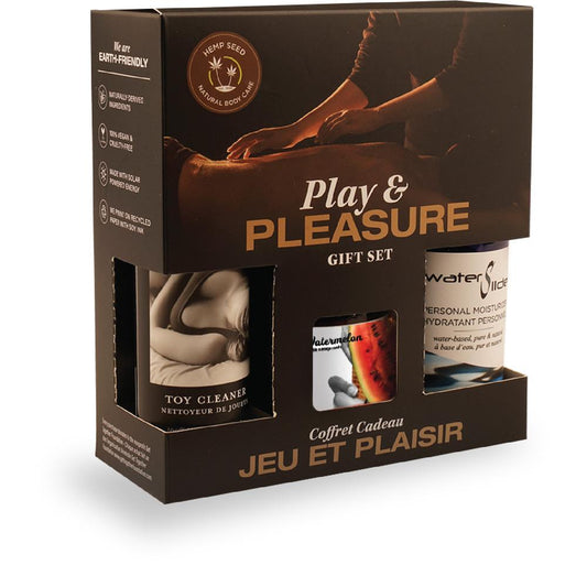 Hemp Seed By Night Play & Pleasure Gift Set Watermelon