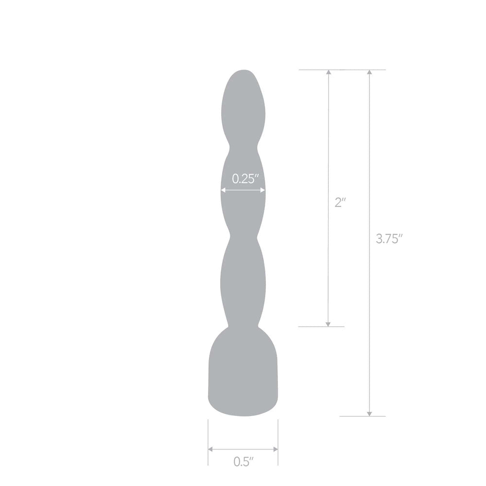 2" Stainless Steel Bling Bling Wavy Penis Plug