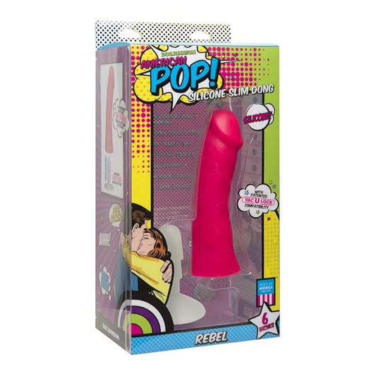 AMERICAN POP REBEL SLIM DONG WITHOUT BALLS 6'' PINK