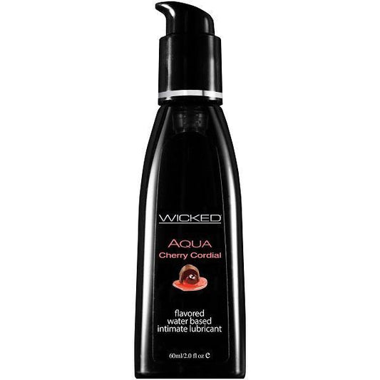 Wicked Sensual Care Aqua Waterbased Lubricant - 2 oz Cherry Cordial