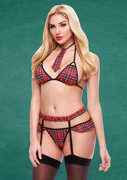 4 PC SEXY SCHOOLGIRL SET