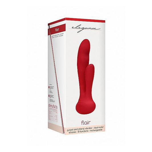 Elegance G-Spot And Clitoral Vibrator Flair Red