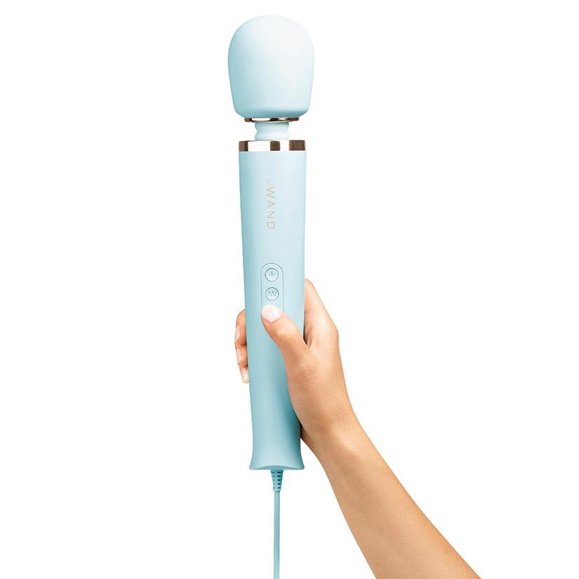 Le Wand Powerful Plug-In Vibrating Massager Sky Blue