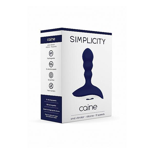 Simplicity Caine Anal Vibrator Blue