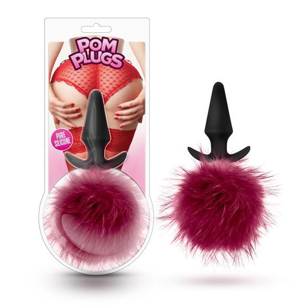 POM PLUGS FUR POM POM BURGUNDY