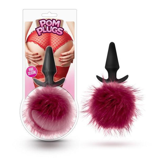 POM PLUGS FUR POM POM BURGUNDY