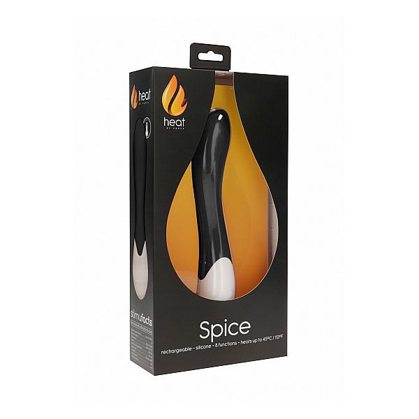 Spice Rechargeable Heating G-Spot Vibrator Black