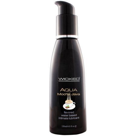 Wicked Sensual Care Aqua Waterbased Lubricant - 4 oz Mocha Java