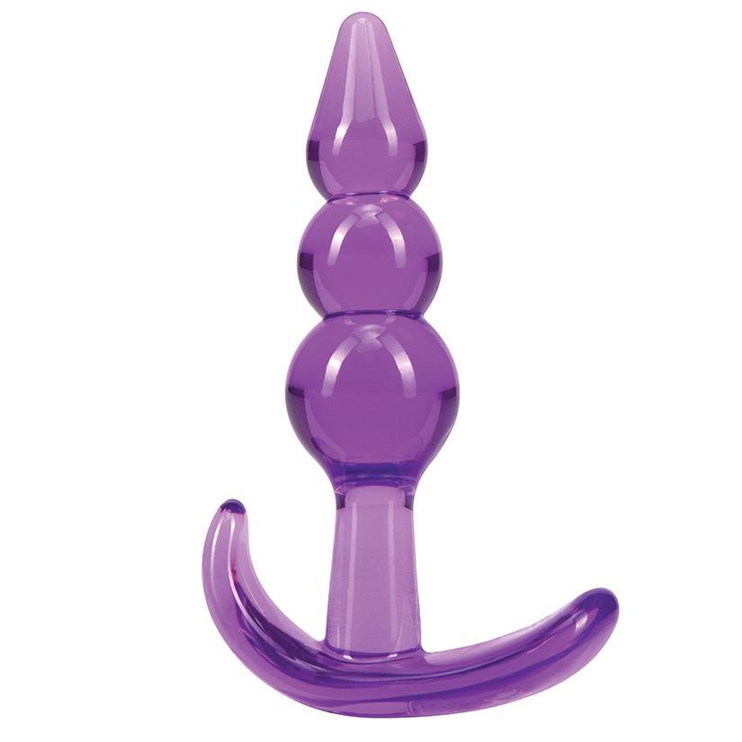 B Yours. Triple Bead Anal Plug-Purple