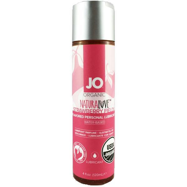 JO Naturalove Organic Lubricant Strawberry 4 oz.