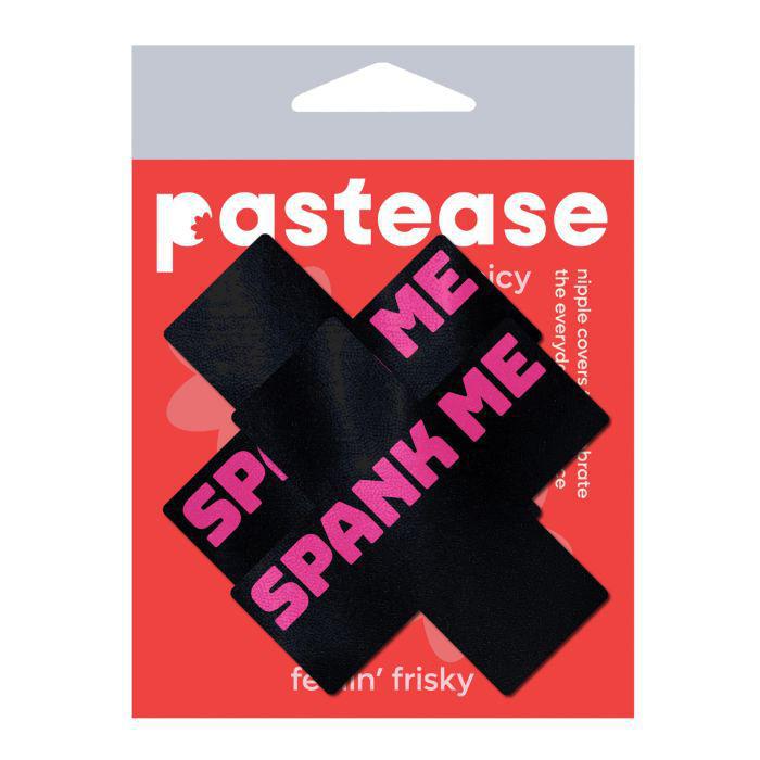 Pastease Spank Me Plus - Black/Pink O/S