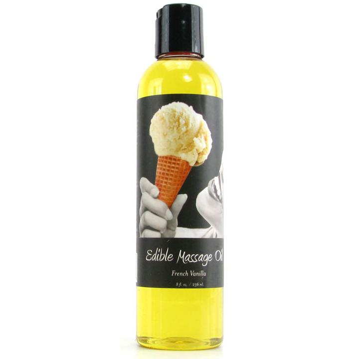 Massage Oil Edible Vanilla 8 oz.